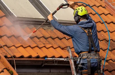 Démoussage et hydrofuge de toiture à Monthault